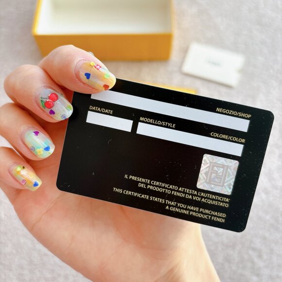 BRAND NEW FENDI BOX, GLASSES WIPE, CARD - Picture 4 of 5